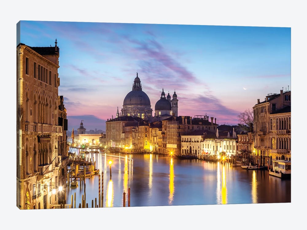 Salute Church And Grand Canal, Venice by Matteo Colombo 1-piece Canvas Art