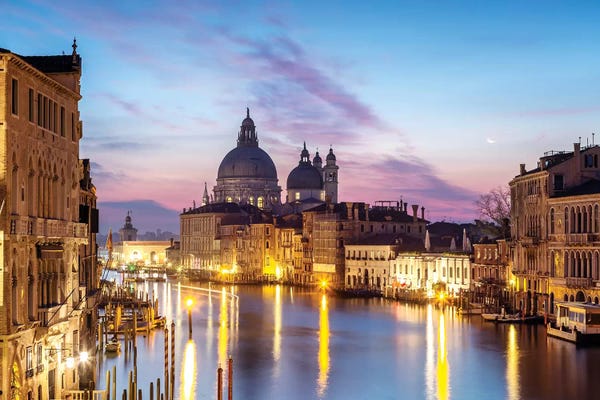 Matteo Colombo: Salute Church And Grand Canal, Venice by Matteo Colombo