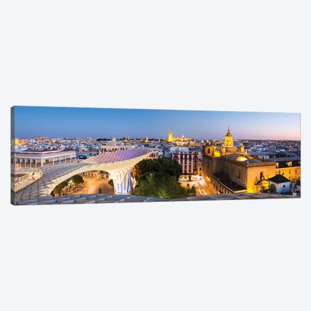 Seville At Dusk, Andalusia, Spain Canvas Print #TEO249} by Matteo Colombo Canvas Artwork