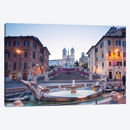 Spanish Steps, Rome Canvas Print #TEO252} by Matteo Colombo Canvas Art Print