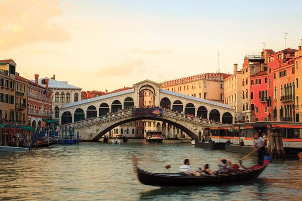 Rialto Bridge: Sunset At Rialto, Venice by Matteo Colombo
