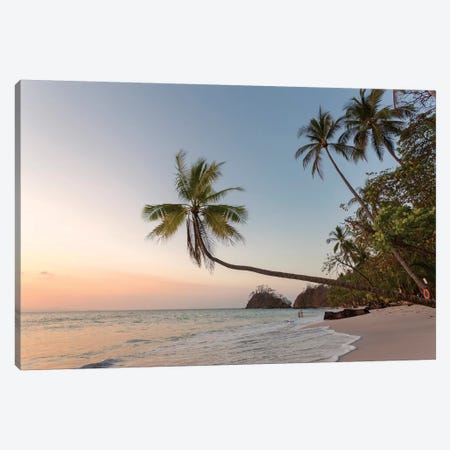Sunset On Tropical Beach, Costa Rica Canvas Print #TEO260} by Matteo Colombo Canvas Art