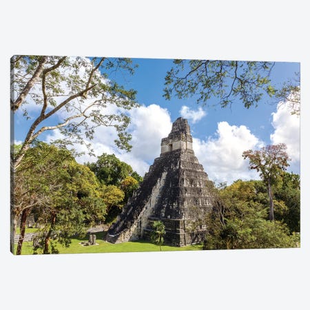 Temple I Of The Jaguar, Tikal, Guatemala Canvas Print #TEO263} by Matteo Colombo Canvas Wall Art