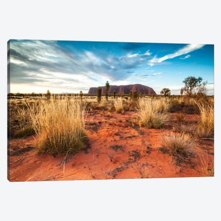 Uluru At Sunset, Australia Canvas Print #TEO270} by Matteo Colombo Canvas Art Print