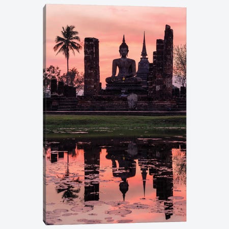 Wat Mahathat Temple, Thailand Canvas Print #TEO275} by Matteo Colombo Canvas Art