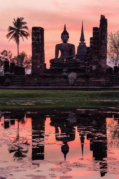 Ancient Ruins: Wat Mahathat Temple, Thailand by Matteo Colombo