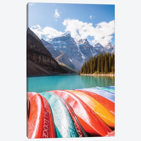 Colors Of Moraine Lake Canvas Print #TEO284} by Matteo Colombo Canvas Art Print