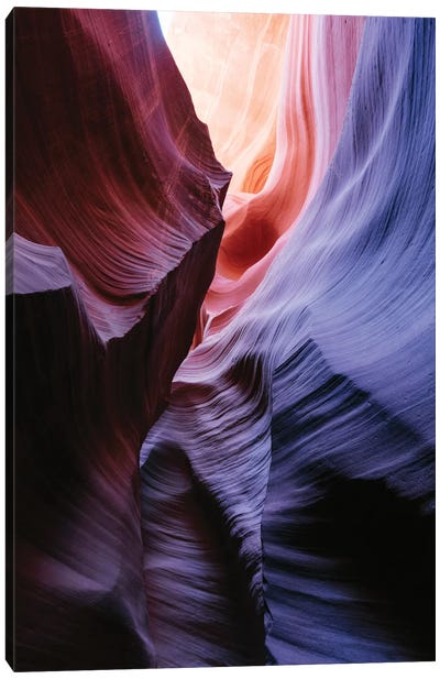 Color Temperature I, The Corkscrew, Antelope Canyon, Navajo Nation, Arizona, USA Canvas Art Print - Canyon Art