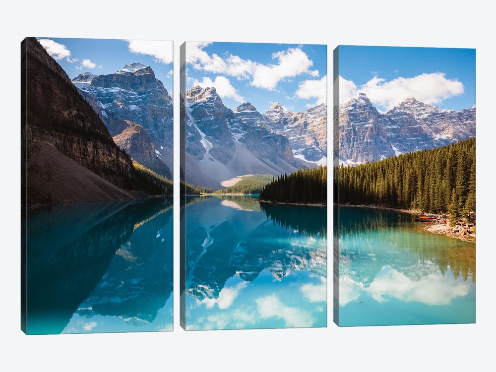 Moraine Lake And The Ten Peaks I by Matteo Colombo 3-piece Art Print