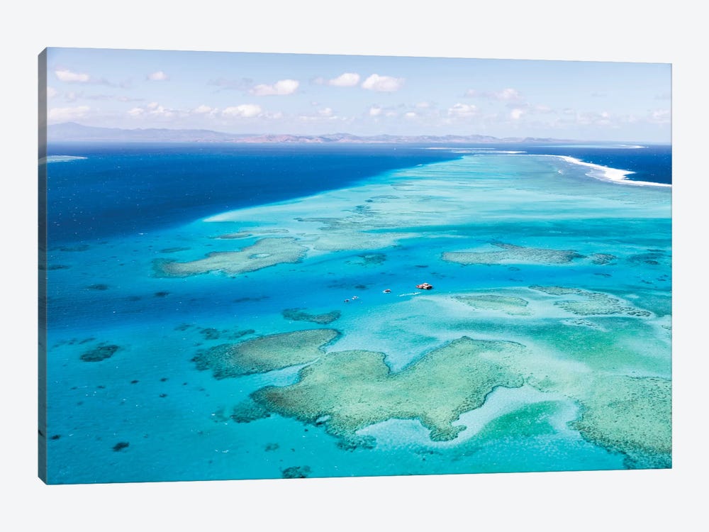 Aerial View Of Cloud 9 Floating Paradise, Malolo Barrier Reef, Republic Of Fiji by Matteo Colombo 1-piece Canvas Art