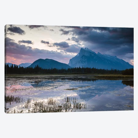 Vermillion Lakes, Banff, Canada Canvas Print #TEO305} by Matteo Colombo Canvas Art