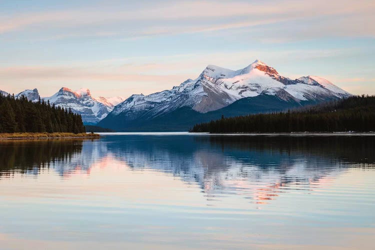 Maligne Lake Sunset, Jasper National Park, Canada