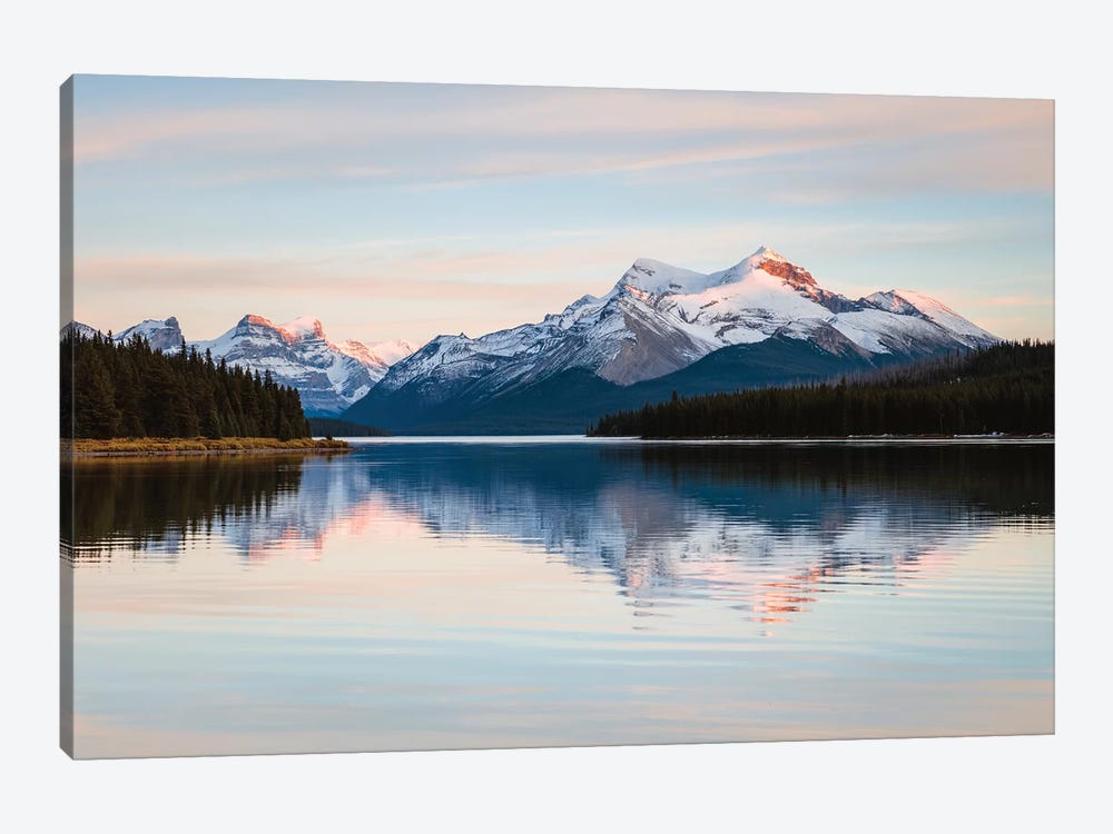 Maligne Lake Sunset, Jasper National Park, Canada by Matteo Colombo 1-piece Canvas Artwork