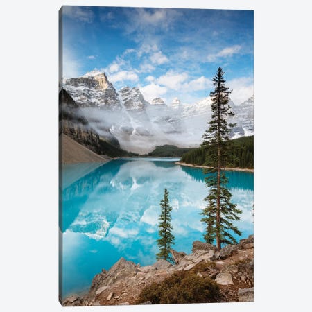 Moraine Lake In Autumn, Banff, Canada Canvas Print #TEO317} by Matteo Colombo Canvas Print