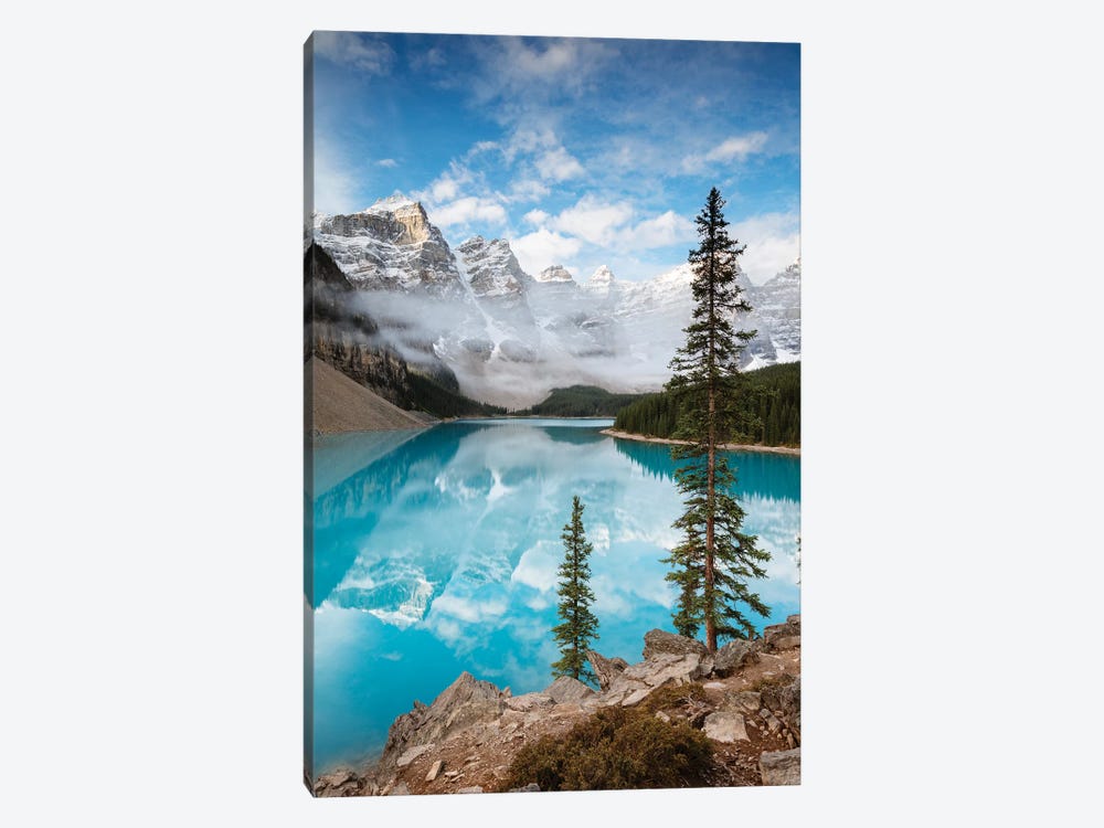 Moraine Lake In Autumn, Banff, Canada by Matteo Colombo 1-piece Canvas Wall Art
