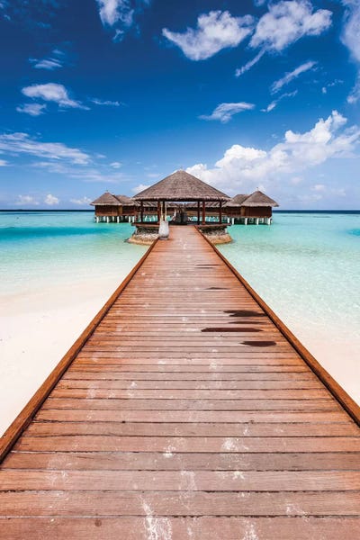 Tropical Beaches: Pier In A Tropical Island, Maldives by Matteo Colombo