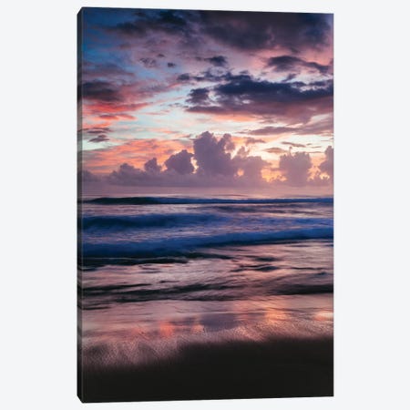 Colorful Sunset On The Caribbean Sea Canvas Print #TEO31} by Matteo Colombo Art Print