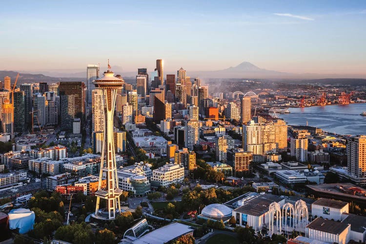 Space Needle And Skyline, Seattle