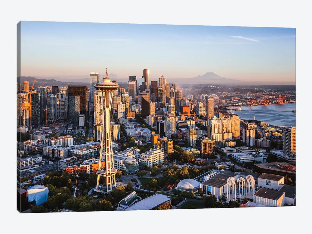 Space Needle And Skyline, Seattle by Matteo Colombo 1-piece Canvas Wall Art