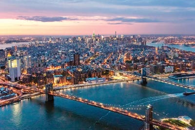 Aerial Of Midtown Manhattan by Matteo Colombo framed wall art