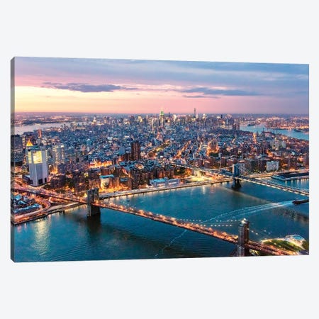 Aerial Of Midtown Manhattan Canvas Print #TEO335} by Matteo Colombo Art Print