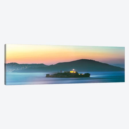 Alcatraz Island Panorama Canvas Print #TEO342} by Matteo Colombo Canvas Art Print