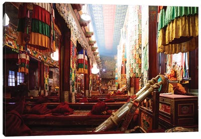 At The Monastery, Tibet Canvas Art Print - China Art