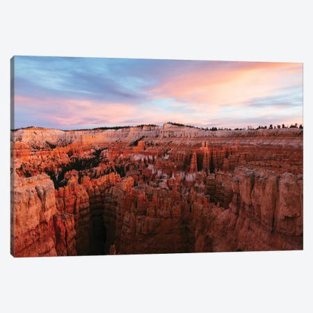Awesome Sunset At Bryce Canyon Canvas Print #TEO351} by Matteo Colombo Canvas Art