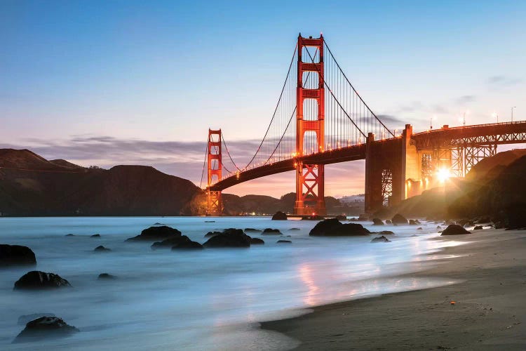 Dawn At The Golden Gate by Matteo Colombo wall art