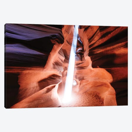 Light Beam At Upper Antelope Canyon Canvas Print #TEO384} by Matteo Colombo Canvas Wall Art