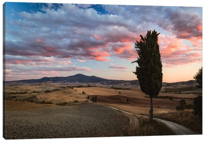 Epic Sunset, Tuscany, Italy Canvas Art Print - Travel Photograghy