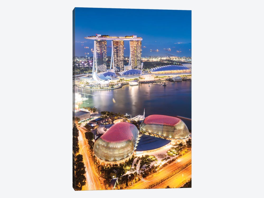 Marina Bay Sands At Dusk, Singapore by Matteo Colombo 1-piece Canvas Print