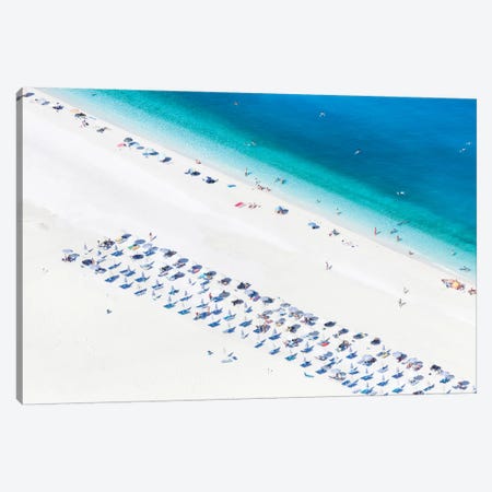 Aerial View Of Myrtos Beach I, Cephalonia, Ionian Islands, Greece Canvas Print #TEO3} by Matteo Colombo Art Print