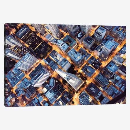 Over Transamerica Tower, San Francisco Canvas Print #TEO405} by Matteo Colombo Canvas Print