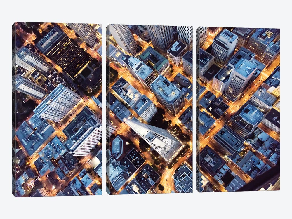 Over Transamerica Tower, San Francisco by Matteo Colombo 3-piece Canvas Wall Art