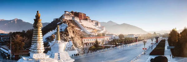 Castles & Palaces: Panoramic Of Potala Palace, Tibet by Matteo Colombo
