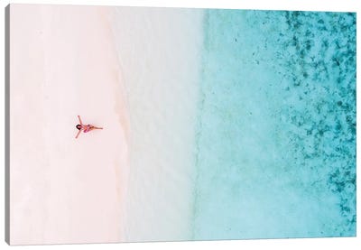 Relax On The Beach, Maldives Canvas Art Print - Traveler