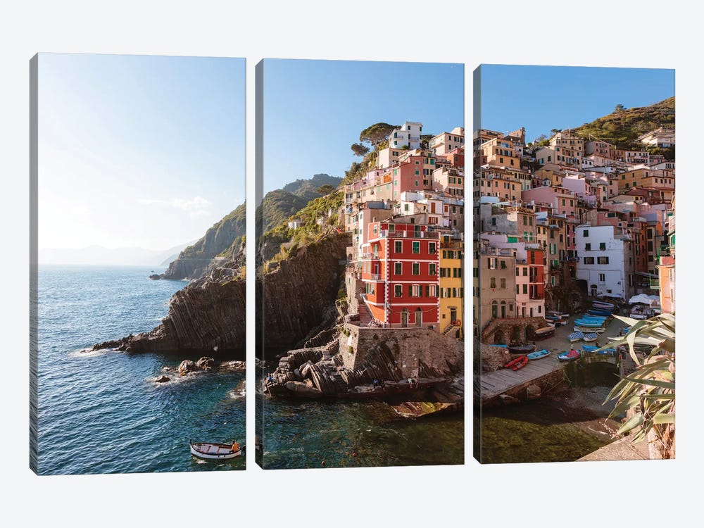 Riomaggiore, Cinque Terre, Italy I 3-piece Canvas Print