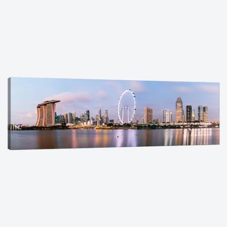Singapore Skyline I Canvas Print #TEO421} by Matteo Colombo Canvas Wall Art
