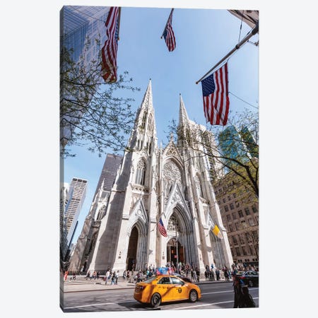 St. Patrick's Cathedral, New York City Canvas Print #TEO424} by Matteo Colombo Art Print