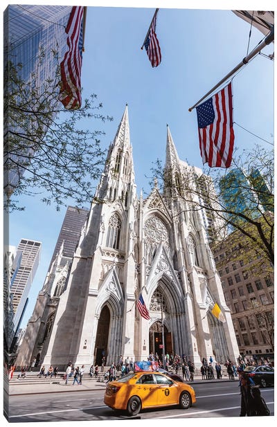 St. Patrick's Cathedral, New York City Canvas Art Print - Churches & Places of Worship