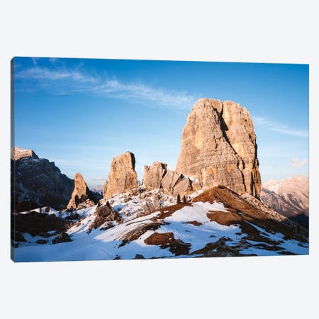 Sunset Over Alpine Peaks, Italy Canvas Print #TEO426} by Matteo Colombo Canvas Print