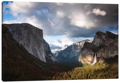 Sunset Over Yosemite Canvas Art Print - Yosemite National Park Art