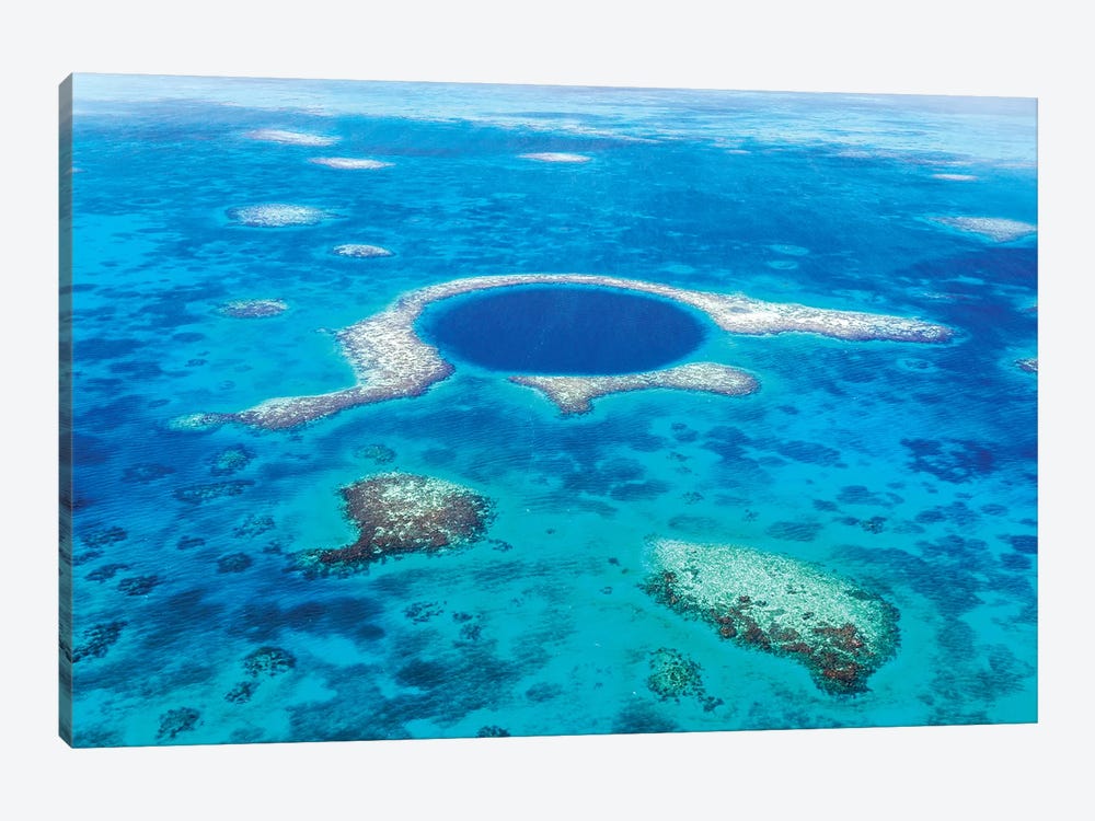 The Great Blue Hole, Belize I by Matteo Colombo 1-piece Canvas Wall Art