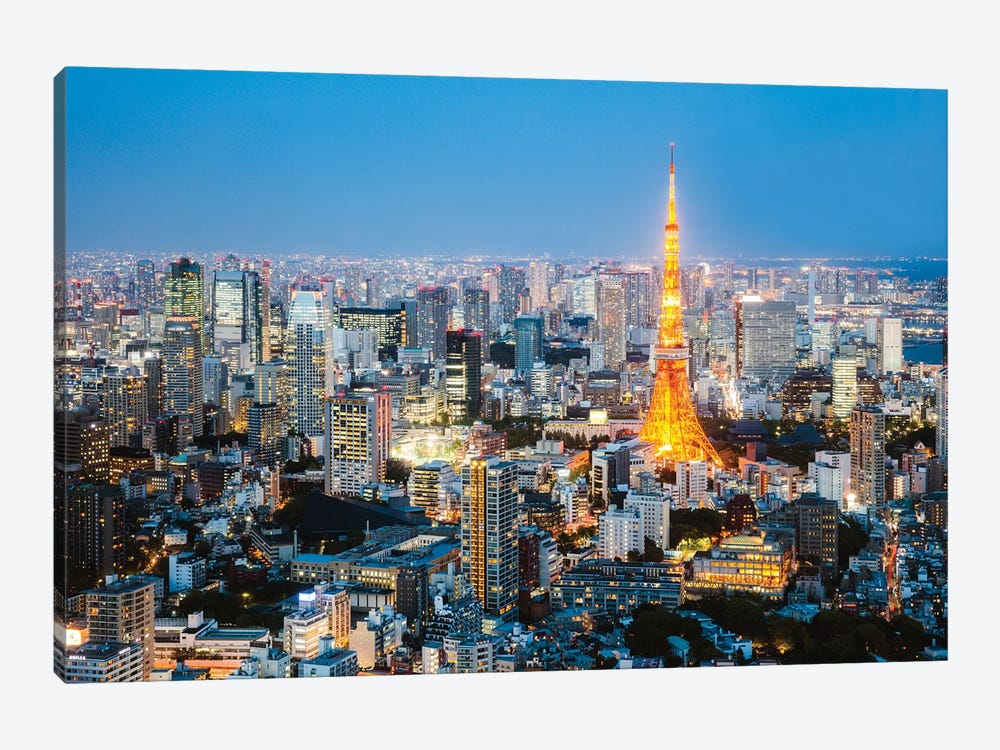 Tokyo Tower And City At Dusk, Tokyo, Japan by Matteo Colombo 1-piece Canvas Art