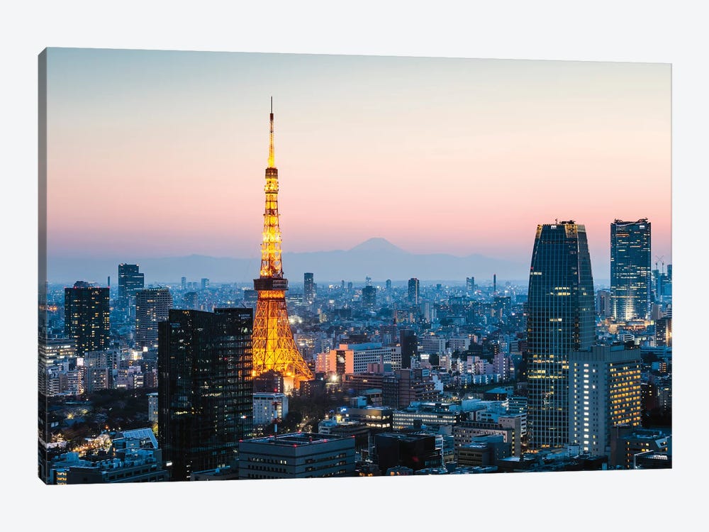 Tokyo Tower And Mt. Fuji, Japan I by Matteo Colombo 1-piece Canvas Print