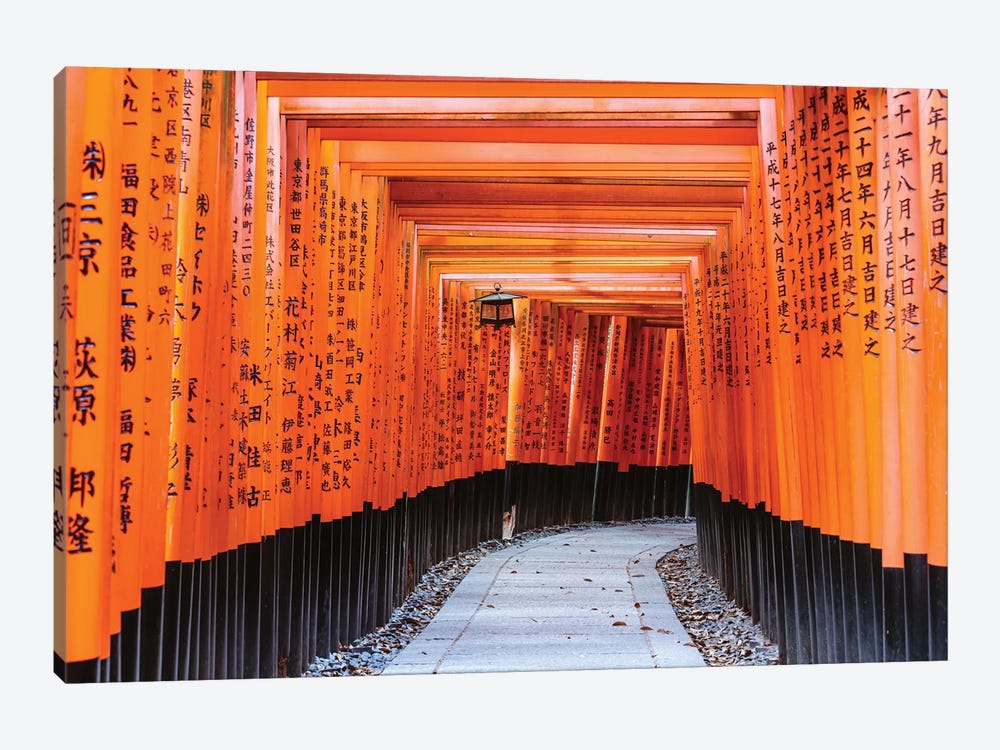 Torii Gates, Fushimi Inari Shrine, Kyoto, Japan I by Matteo Colombo 1-piece Canvas Art