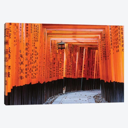 Torii Gates, Fushimi Inari Shrine, Kyoto, Japan II Canvas Print #TEO446} by Matteo Colombo Canvas Art Print
