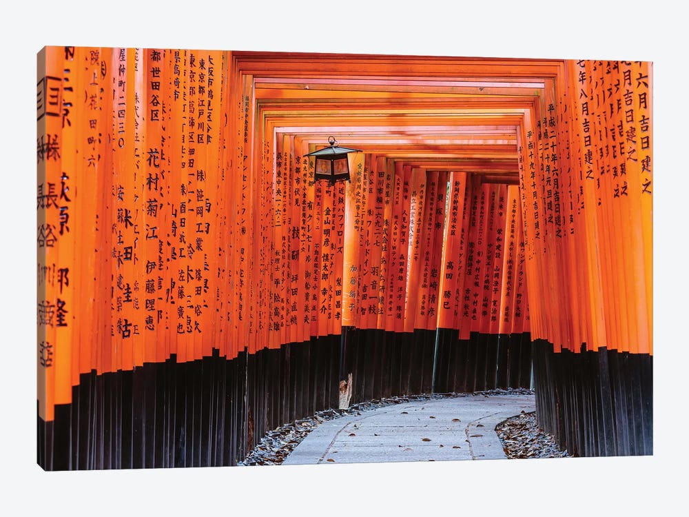 Torii Gates, Fushimi Inari Shrine, Kyoto, Japan II by Matteo Colombo 1-piece Canvas Print