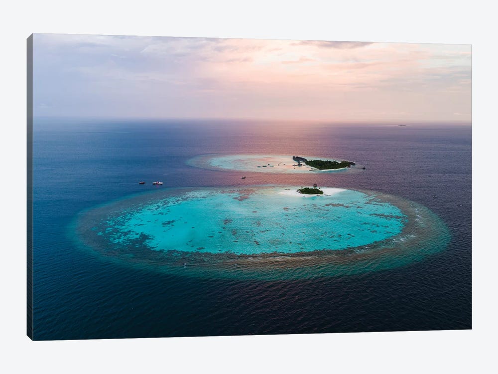 Tropical Paradise Sunset, Maldives by Matteo Colombo 1-piece Art Print